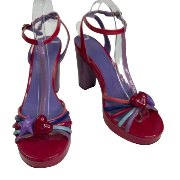 Coach Jennifer Women’s Heart & Star Platform Heels - Picture 3 of 8